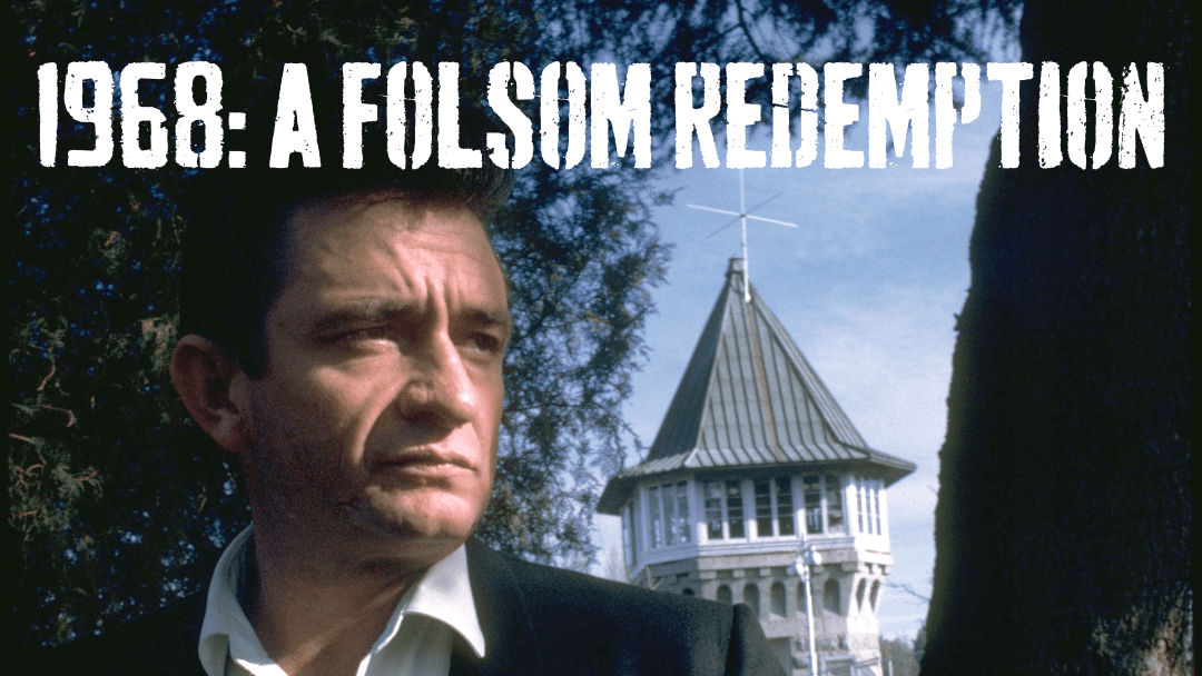 Photo of Johnny Cash at Folsom Prison for 1968: A Folsom Redemption Exhibit