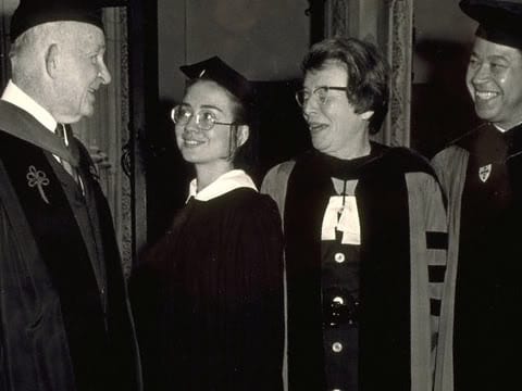 Hillary Rodham Wellesley graduation 1969